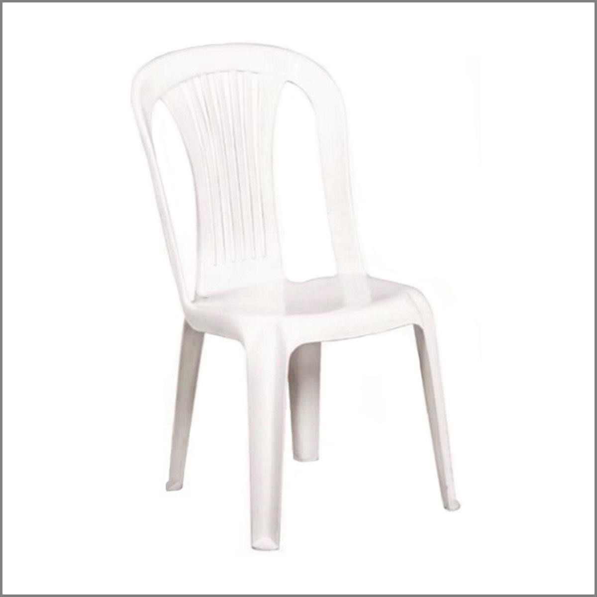 Chaise PVC blanche 'Gala